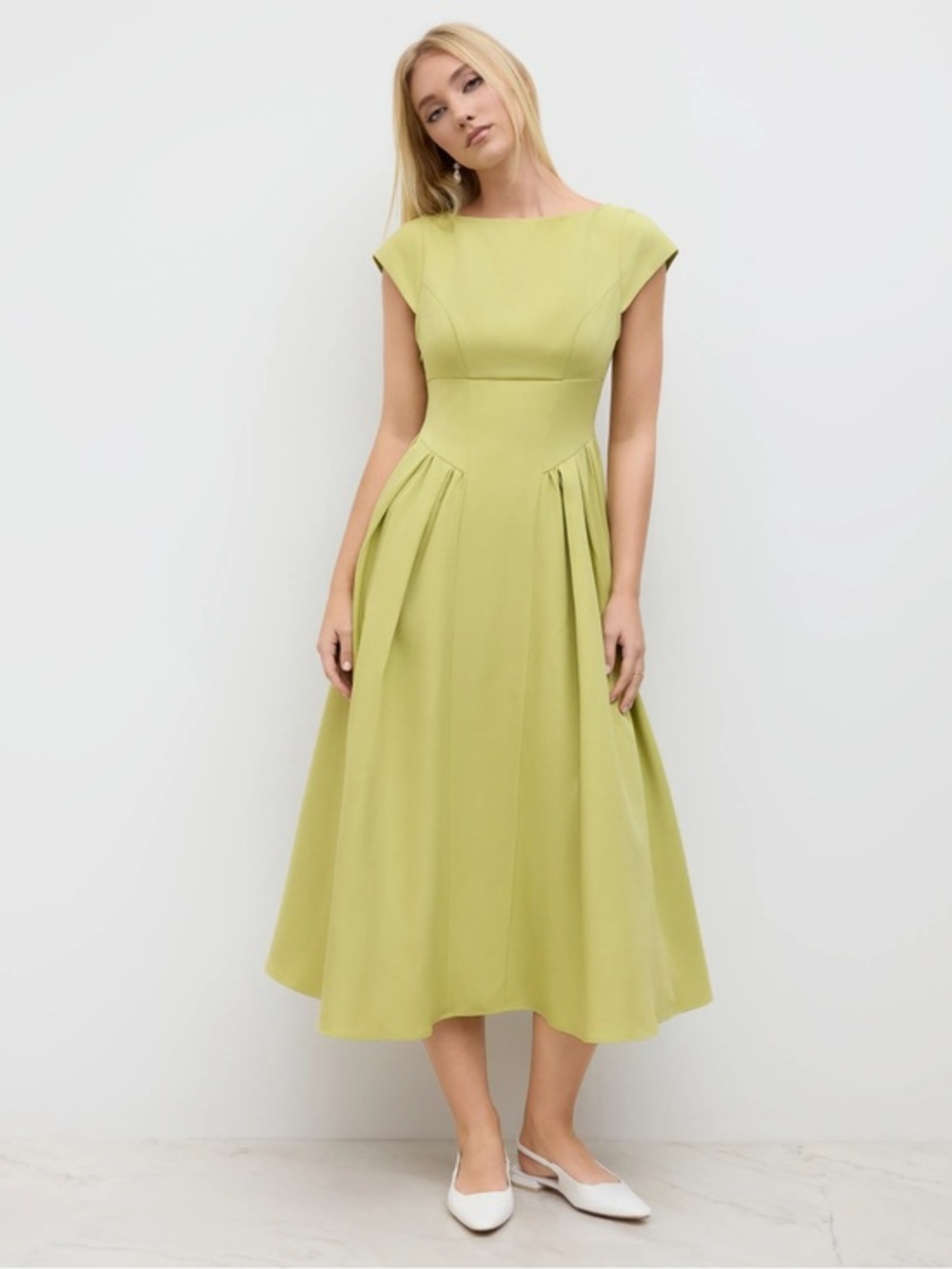 NWT CIDER SCULPTURAL BOAT NECK CUT OUT BACKLESS RUFFLE MAXI DRESS